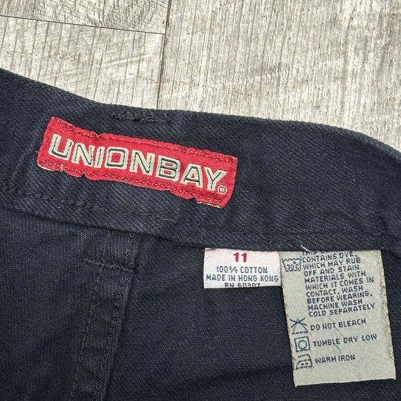 Women's Unionbay 11 Large Denim Jeans Shorts Black Bermuda High Rise Cotton NWT - Picture 8 of 10